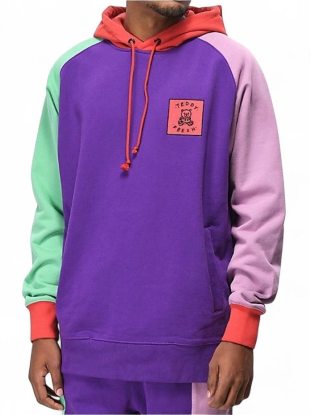 Teddy Fresh Color Block Hoodie